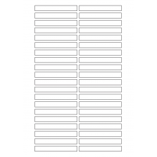 40632 - Label Size 80mm x 10mm - 40 label(s) per sheet 