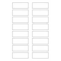 40633 - Label Size 78mm x 28mm - 16 label(s) per sheet