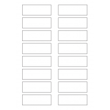 40633 - Label Size 78mm x 28mm - 16 label(s) per sheet 