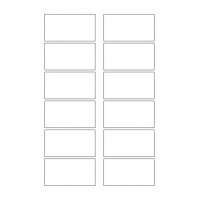 40634 - Label Size 75mm x 40mm - 12 label(s) per sheet