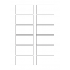 40634 - Label Size 75mm x 40mm - 12 label(s) per sheet 