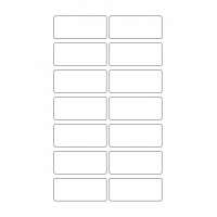 40636 - Label Size 72mm x 31mm - 14 label(s) per sheet