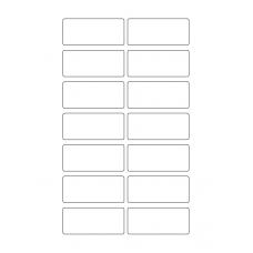 40636 - Label Size 72mm x 31mm - 14 label(s) per sheet 