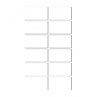 40637 - Label Size 70mm x 40mm - 12 label(s) per sheet