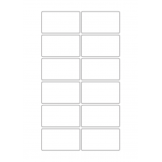 40637 - Label Size 70mm x 40mm - 12 label(s) per sheet 