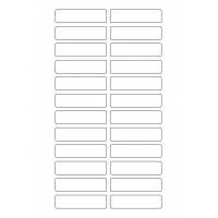 40638 - Label Size 70mm x 18mm - 24 label(s) per sheet