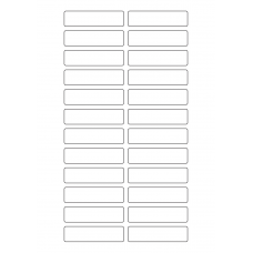 40638 - Label Size 70mm x 18mm - 24 label(s) per sheet 
