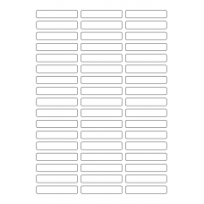40641 - Label Size 60mm x 11mm - 51 label(s) per sheet 