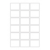 40643 - Label Size 55mm x 40mm - 18 label(s) per sheet