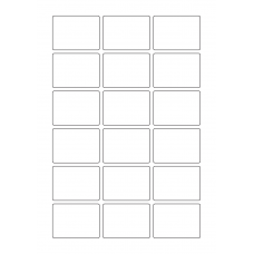 40643 - Label Size 55mm x 40mm - 18 label(s) per sheet 