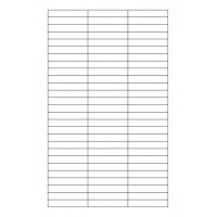 40644 - Label Size 55mm x 10mm - 81 label(s) per sheet