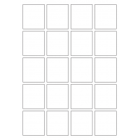 40645 - Label Size 46mm x 51.5mm - 20 label(s) per sheet