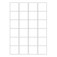 40648 - Label Size 45mm x 45mm - 24 label(s) per sheet