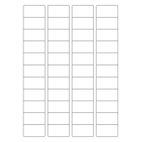 40651 - Label Size 45mm x 25mm - 44 label(s) per sheet