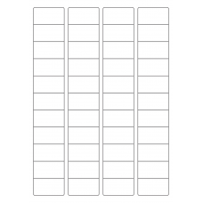40651 - Label Size 45mm x 25mm - 44 label(s) per sheet 