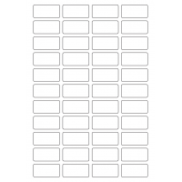 40652 - Label Size 43mm x 21mm - 44 label(s) per sheet