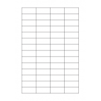 40653 - Label Size 42mm x 18mm - 56 label(s) per sheet