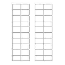 40655 - Label Size 38mm x 24mm - 40 label(s) per sheet 