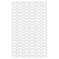40657 - Label Size 25mm x 8mm - 114 label(s) per sheet