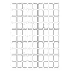 40658 - Label Size 19mm x 24mm - 90 label(s) per sheet 
