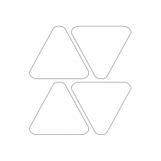 40671 - Label Size 109.5mm x 97.15mm - 4 label(s) per sheet 