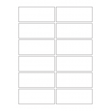 40672 - Label Size 97mm x 40mm - 12 label(s) per sheet 