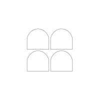 40673 - Label Size 66.895mm x 62mm - 4 label(s) per sheet