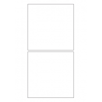 40674 - Label Size 134mm x 134mm - 2 label(s) per sheet