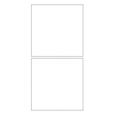 40674 - Label Size 134mm x 134mm - 2 label(s) per sheet 