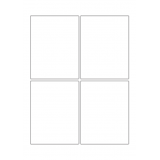 40679 - Label Size 90mm x 118mm - 4 label(s) per sheet 