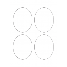 40681 - Label Size 85mm x 110mm - 4 label(s) per sheet 