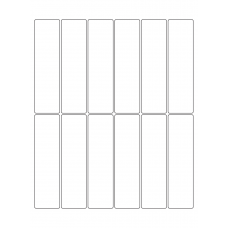 40682 - Label Size 33mm x 122mm - 12 label(s) per sheet 