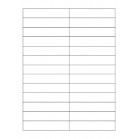 40685 - Label Size 99mm x 20mm - 26 label(s) per sheet