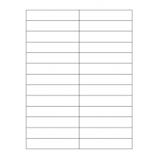 40685 - Label Size 99mm x 20mm - 26 label(s) per sheet 