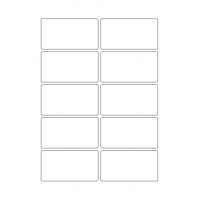 40686 - Label Size 85mm x 45mm - 10 label(s) per sheet