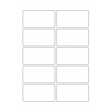 40686 - Label Size 85mm x 45mm - 10 label(s) per sheet 