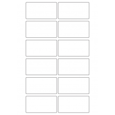 40696 - Label Size 80mm x 42mm - 3 label(s) per sheet 