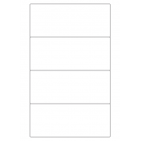40697 - Label Size 170mm x 70mm - 4 label(s) per sheet