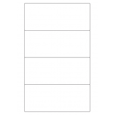 40697 - Label Size 170mm x 70mm - 4 label(s) per sheet 