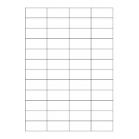 40705 - Label Size 47mm x 22mm - 48 label(s) per sheet