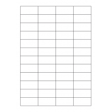40705 - Label Size 47mm x 22mm - 48 label(s) per sheet 