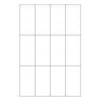 40707 - Label Size 45mm x 90mm - 12 label(s) per sheet