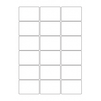 40711 - Label Size 60.5mm x 41mm - 18 label(s) per sheet