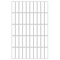 40712 - Label Size 17mm x 55mm - 50 label(s) per sheet