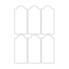 40714 - Label Size 54mm x 121mm - 6 label(s) per sheet 