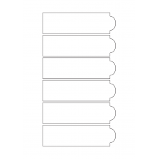 40715 - Label Size 136mm x 39mm - 6 label(s) per sheet 