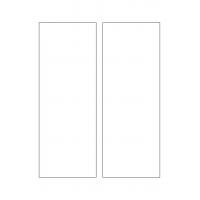 40716 - Label Size 85mm x 230mm - 2 label(s) per sheet