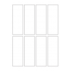 40717 - Label Size 43mm x 125mm - 8 label(s) per sheet 