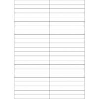 40720 - Label Size 105mm x 12.84mm - 46 label(s) per sheet