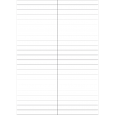 40720 - Label Size 105mm x 12.84mm - 46 label(s) per sheet 